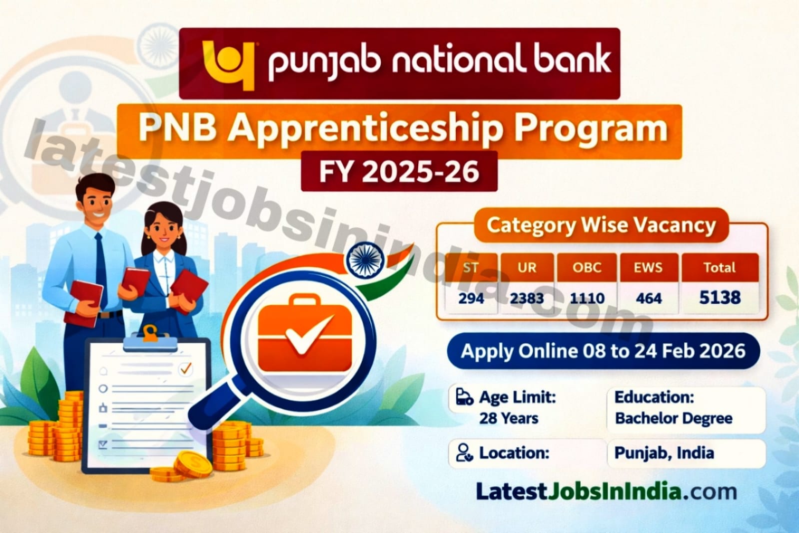 Punjab National Bank PNB Apprentice Recruitment 2026