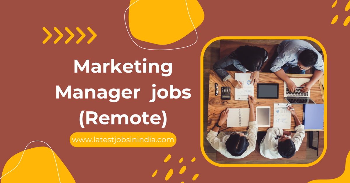 Marketing Manager (Remote) jobs in India