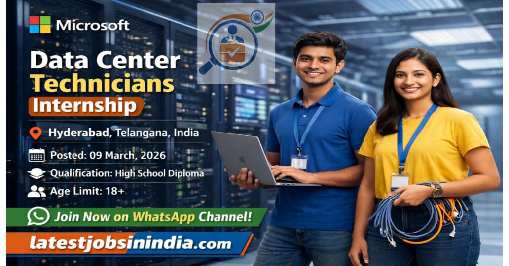 Data Center Technicians Internship Apply Online