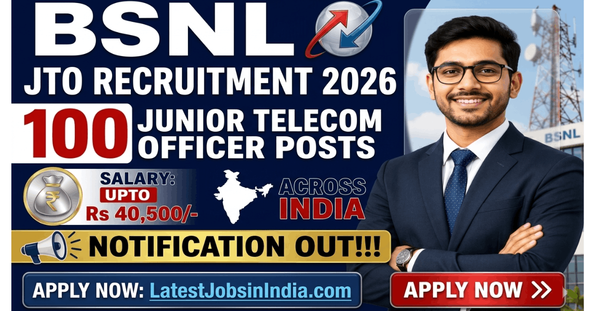 Junior Telecom Officer Recruitment 2026 Notification Out - Apply Online