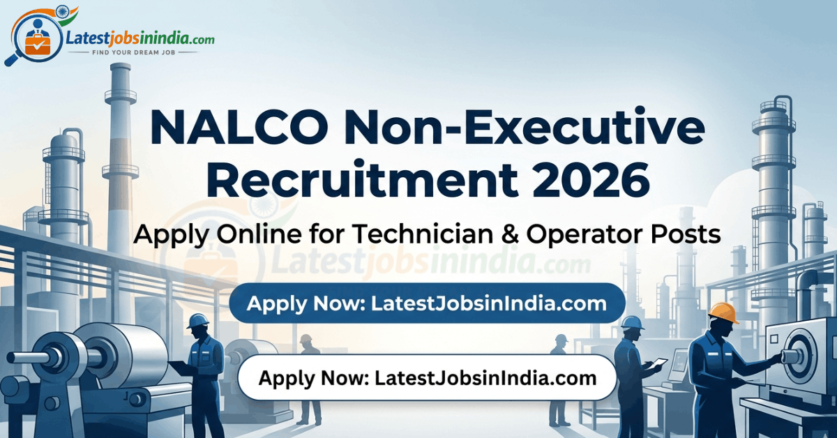 NALCO Non-Executive Recruitment 2026 - Apply Online