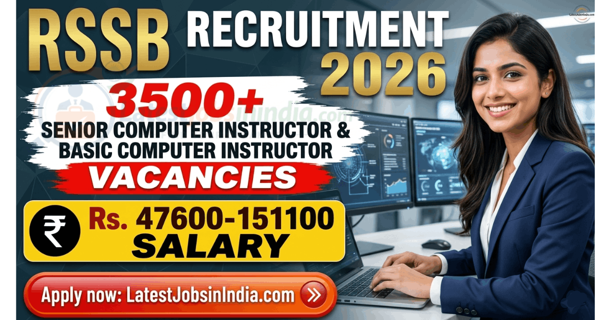 Rajasthan RSSB Computer Instructor Recruitment 2026