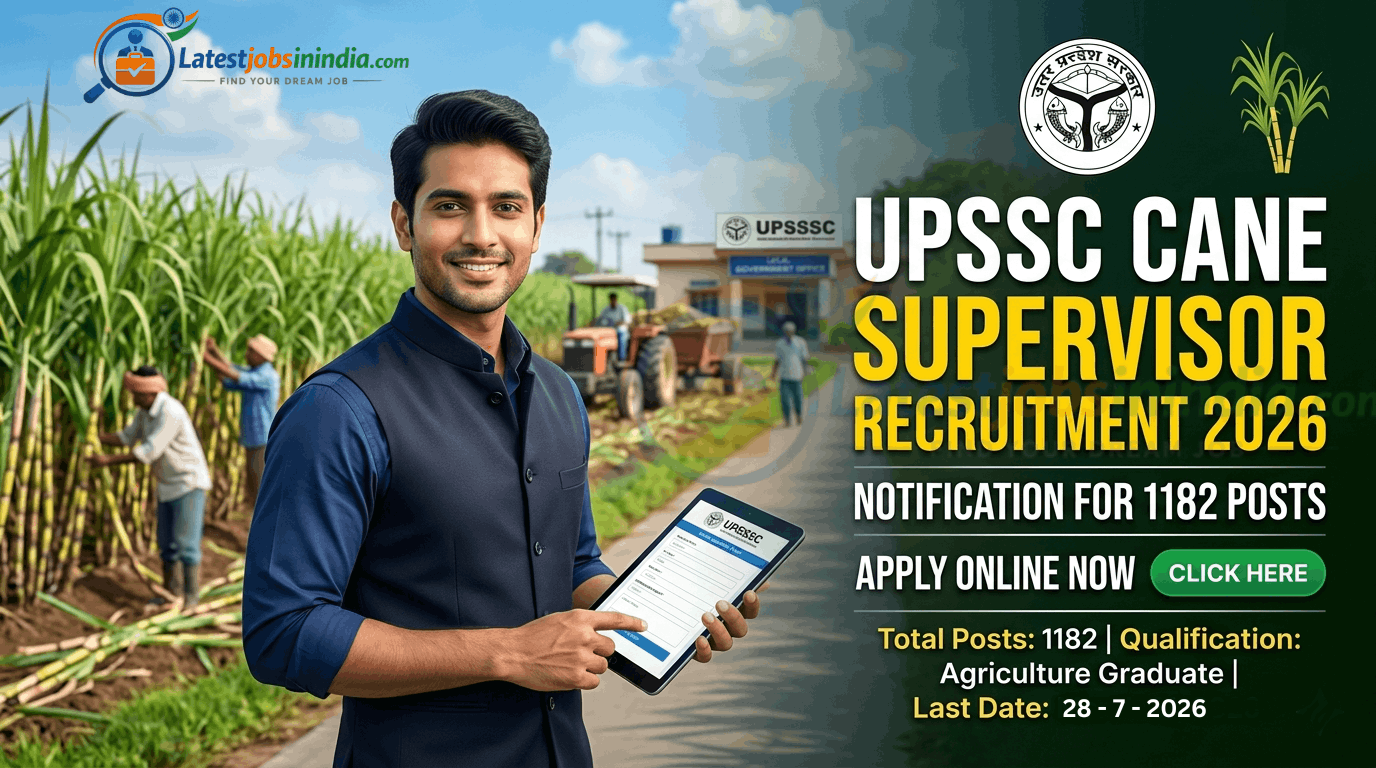 UPSSSC Cane Supervisor Recruitment 2026 - Apply Online