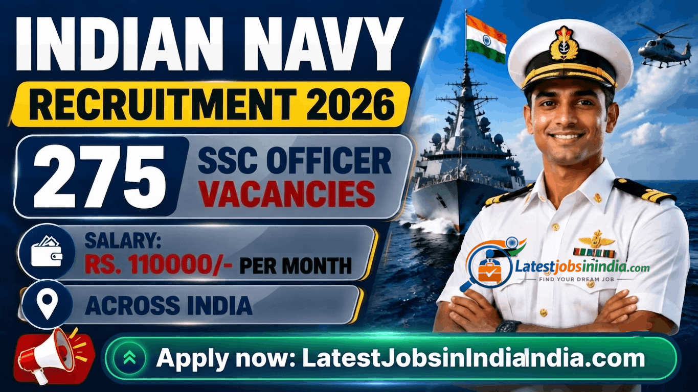 Indian Navy SSC Officer Recruitment 2026 Apply online