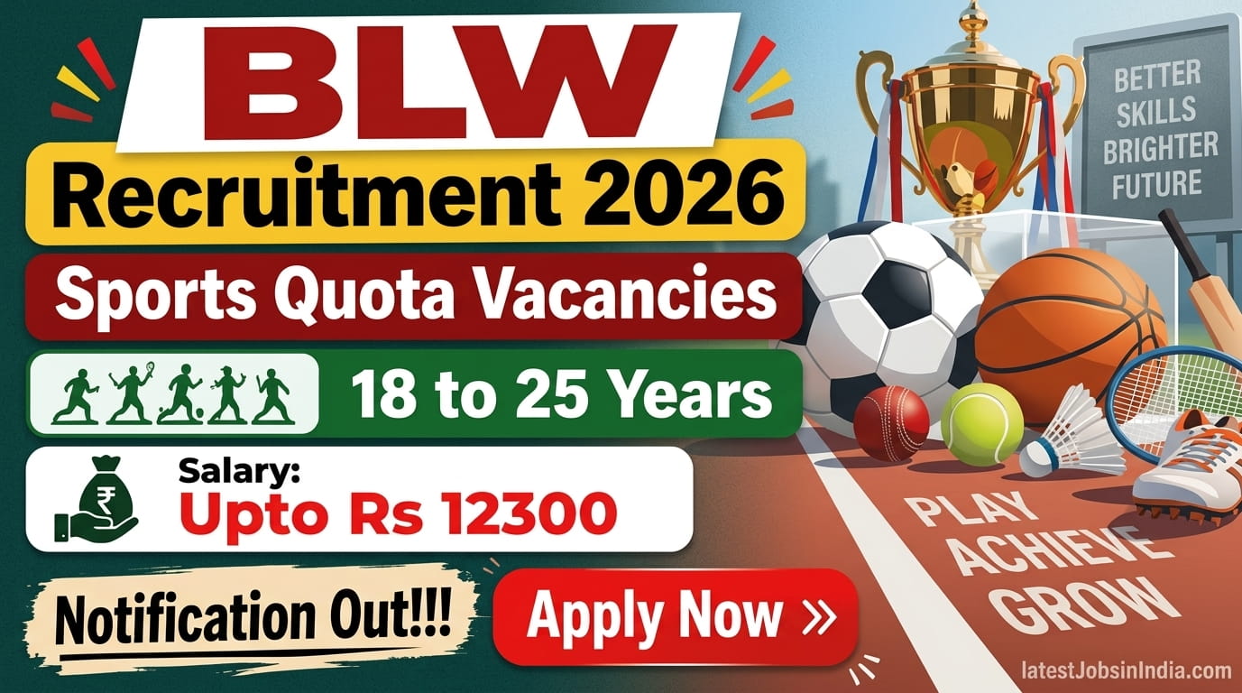 BLW Sports Quota Recruitment 2026