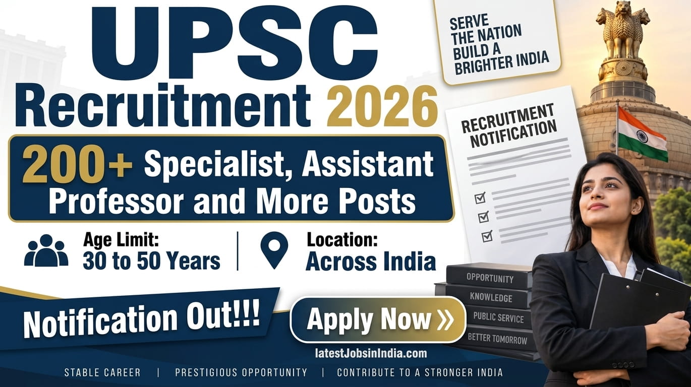 UPSC Recruitment 2026 Notification