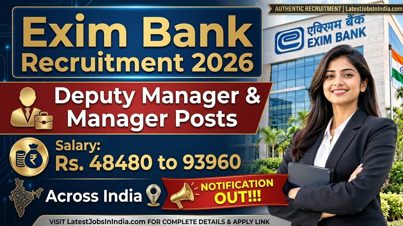 Exim Bank Recruitment 2026 Apply