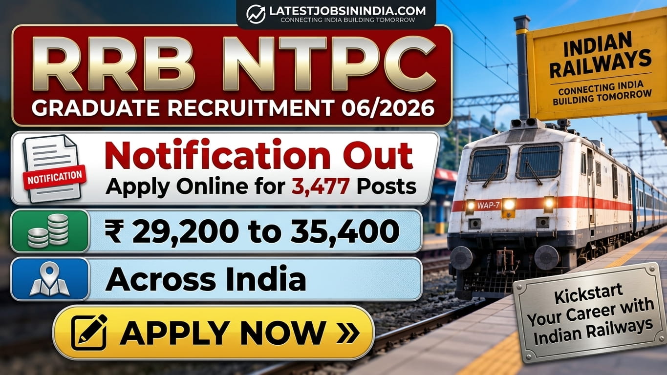 RRB NTPC Graduate Recruitment 2026 Apply